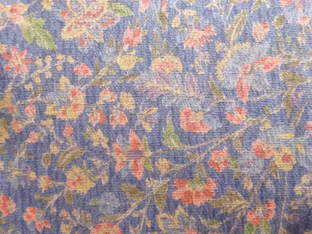  唐花模様小紋着物